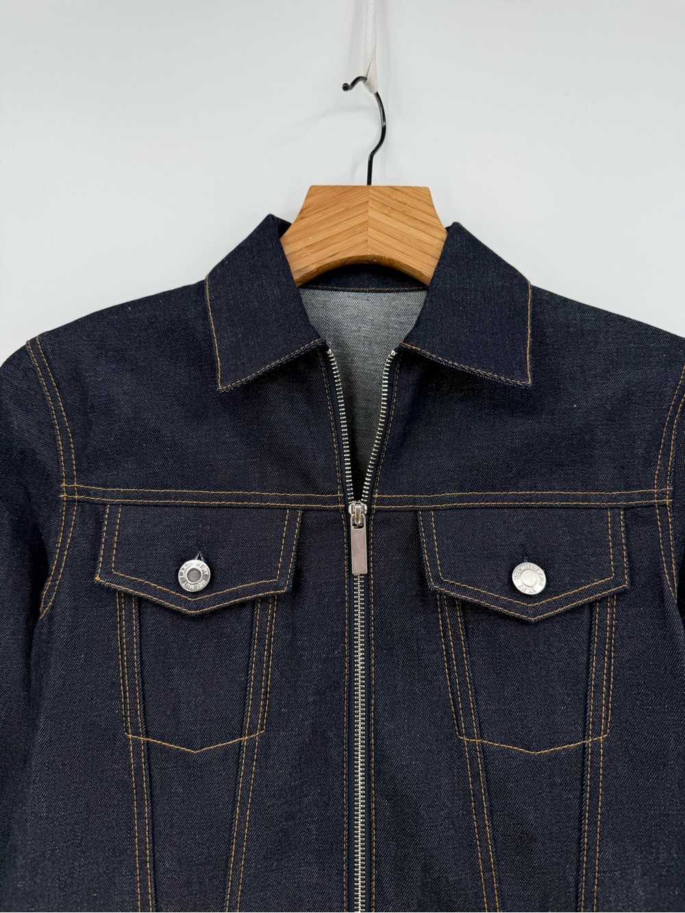 Helmut Lang Raw Indigo Denim Trench Size XS - Picture 8 of 16